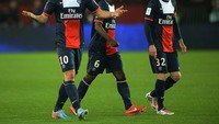 Terakhir di PSG, David Beckham setim bareng dengan Zlatan Ibrahimovic (Getty Images)