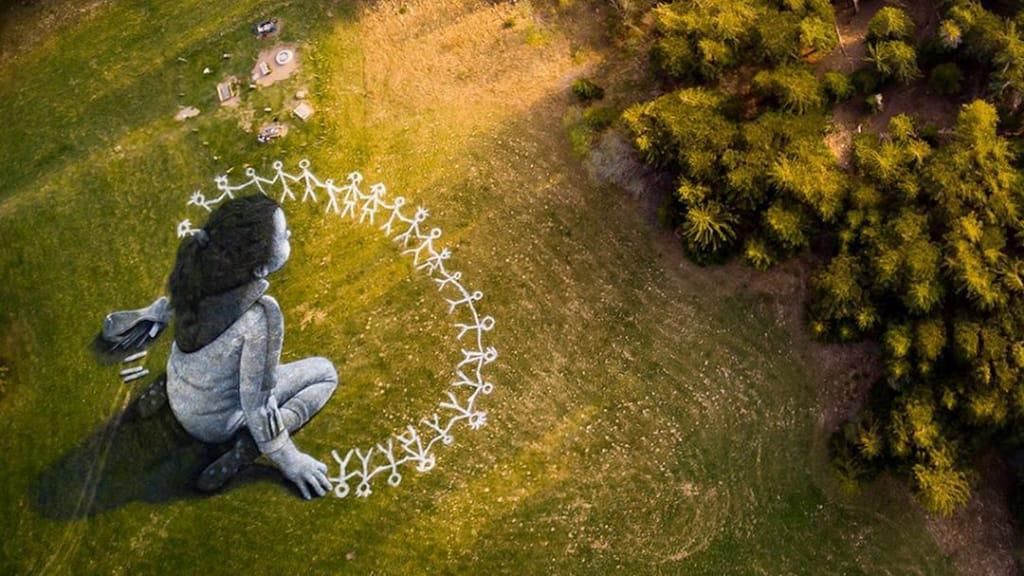 Potret Mural Raksasa yang Berikan Pesan pada Dunia Potret Mural Raksasa yang Berikan Pesan pada Dunia