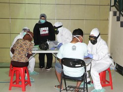 Pemkab Sragen Rapid Test Acak ke 84 Pengunjung Toserba, Ini Hasilnya