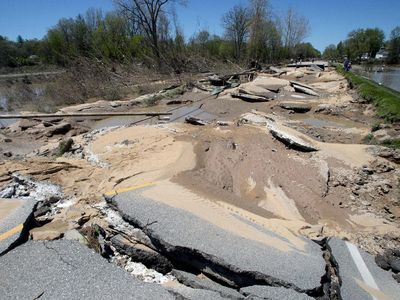 Begini Kerusakan Akibat Banjir di Michigan