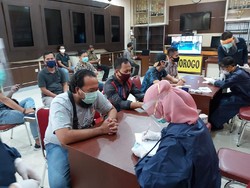 Satu Reaktif, 33 Polisi di Ponorogo Jalani Rapid Test