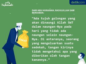 Keutamaan Tangan Kanan Sedekah, Tangan Kiri Tak Tahu