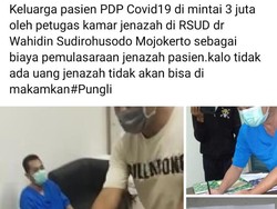 Keluarga PDP Corona Diminta Bayar Rp 3 Juta, Ini Penjelasan Rumah Sakit