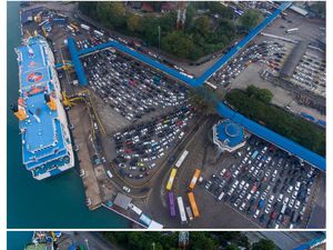 Potret Pelabuhan Merak Sebelum dan Saat Pandemi Corona