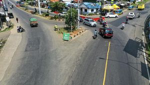 Penampakan Sepinya Simpang Jomin dari Udara