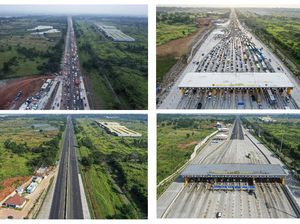 Before-After Pandemi Corona di Pintu Tol Cikampek Utama Before-After Pandemi Corona di Pintu Tol Cikampek Utama