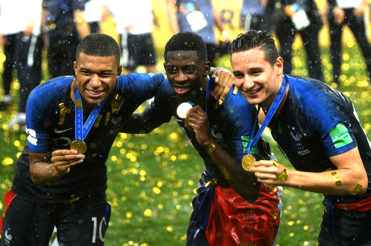 Ilustrasi medali Piala Dunia 2018 yang diperoleh timnas Prancis (Getty Images/Shaun Botterill)