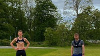 Scott McTominay, gelandang jangkar Manchester United ini memamerkan badan sixpack-nya kala berlatih di rumah (Instagram)