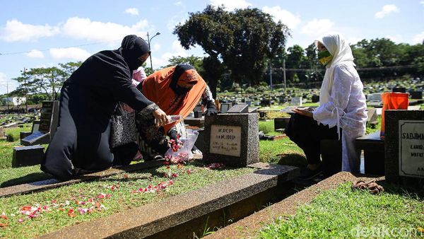 Melihat Aktivitas Warga Berziarah di Hari Lebaran