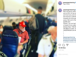 Nyeleneh, Pria Ini Pakai Celana Dalam Wanita sebagai Masker