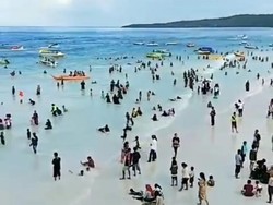 Viral Pantai Bira Ramai Pengunjung Hari Pertama Setelah Lebaran, Benarkah?