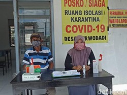 Ketatnya Pemeriksaan di Desa Kediri Ini Demi Putus Penularan Corona