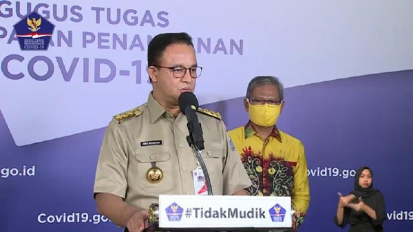 Gubernur DKI Jakarta Anies Baswedan (YouTube BNPB)