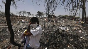 Kawasan Kumuh di India Porak Poranda Dilalap Si Jago Merah