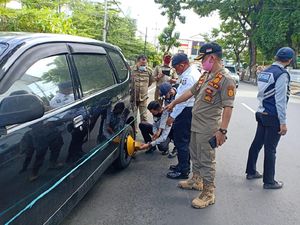 Sebabkan Macet, Parkir Liar di Sekitar Kantor Balai Kota Makassar Ditertibkan