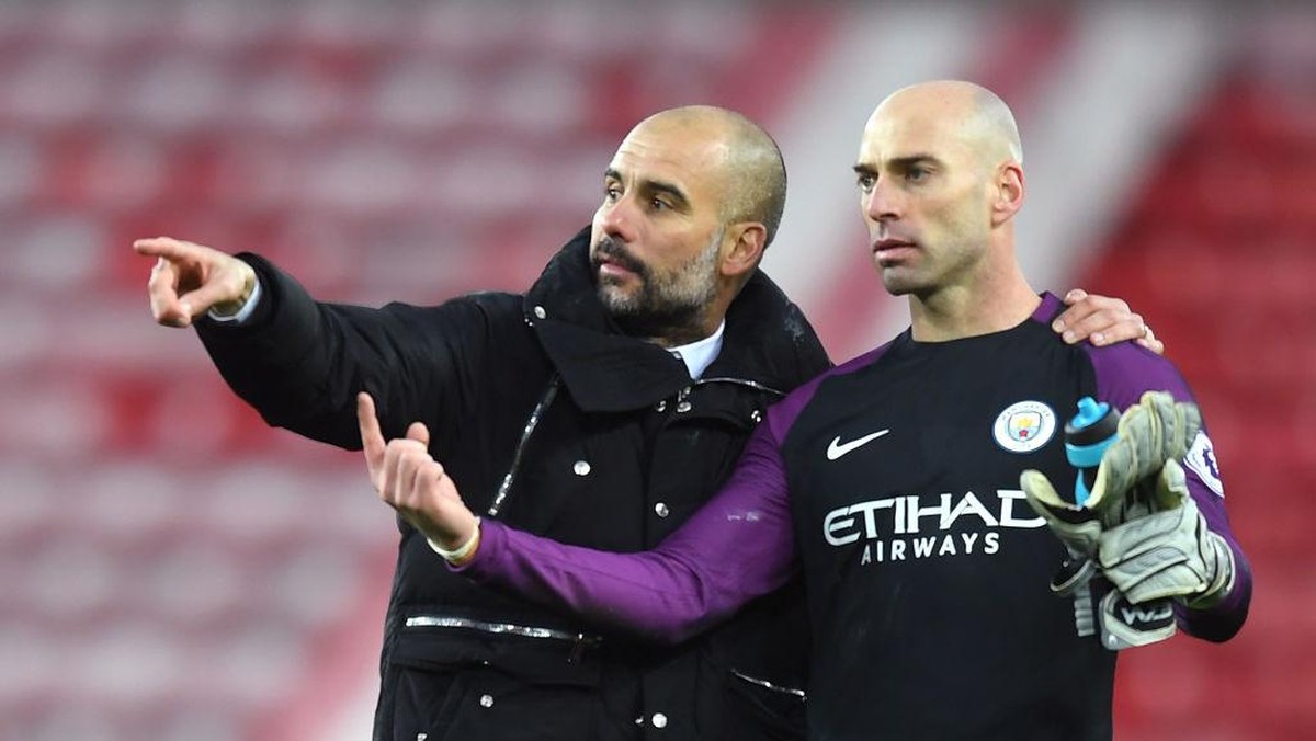 Willy Caballero berbagi pengalamannya dilatih oleh Pep Guardiola (Foto: Getty Images/Michael Regan)