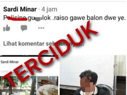 Iseng Hina Polisi, Tukang Sayur di Ponorogo Dijerat UU ITE