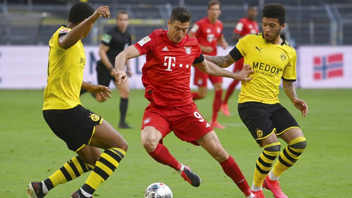 Bayern Munich memenangi duel melawan Borussia Dortmund di lanjutan Liga Jerman (Foto: AP/Federico Gambarini)