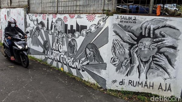 Ini Dia Mural Penyemangat Ayo Lawan Corona