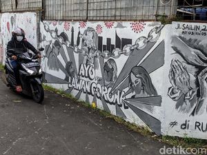 Ini Dia Mural Penyemangat Ayo Lawan Corona