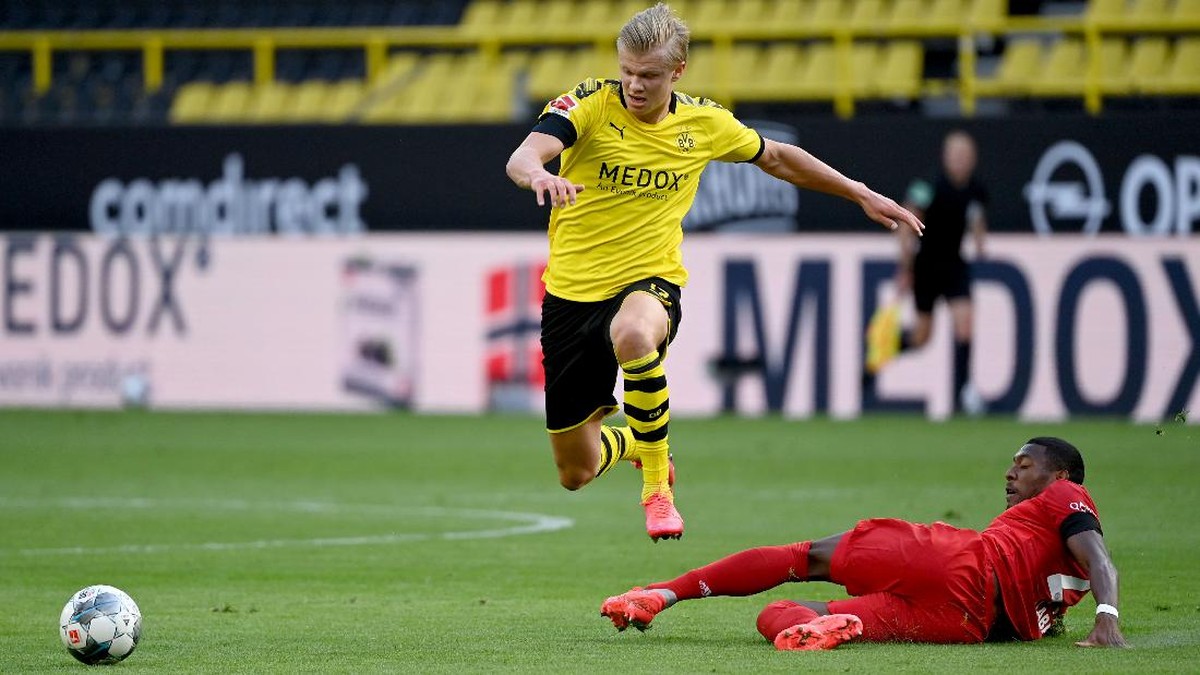 Striker Borussia Dortmund, Erling Braut Haaland. (Foto: Federico Gambarini/Pool via Getty Images)
