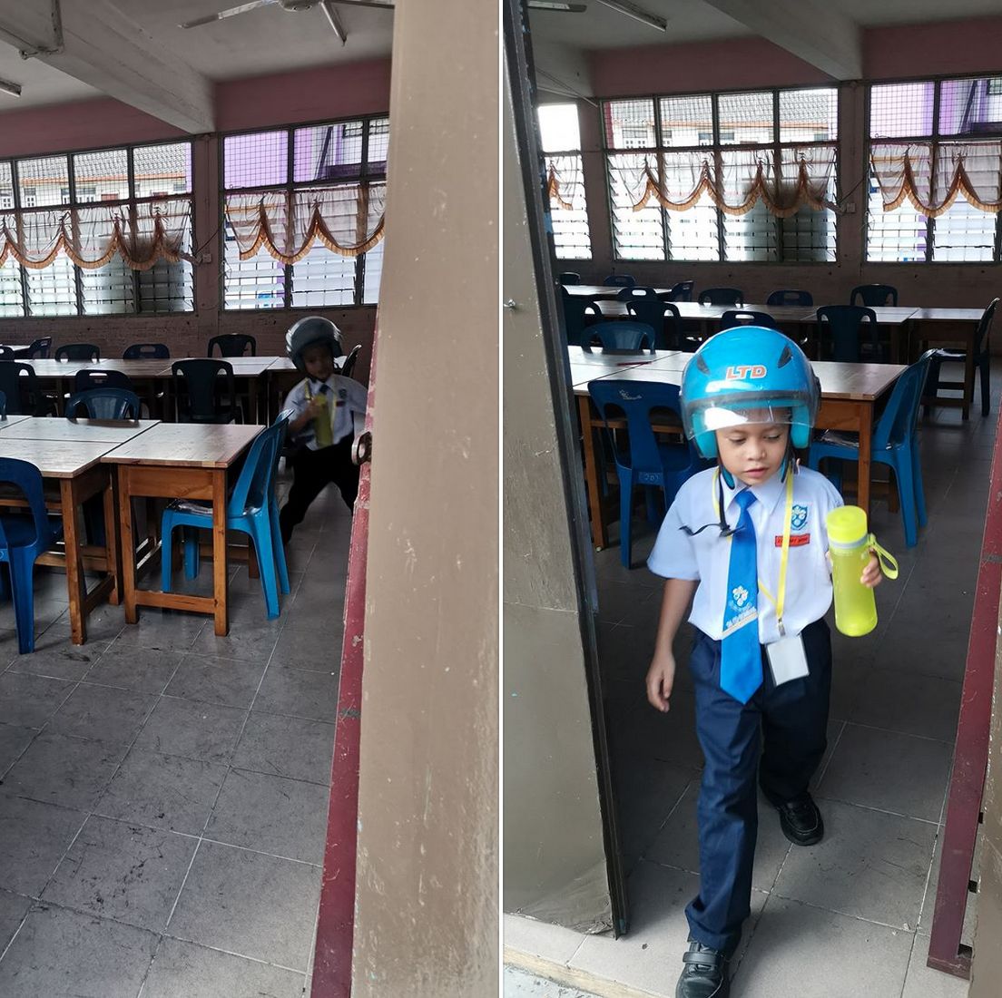 Botol minum anak tertinggal di kelas