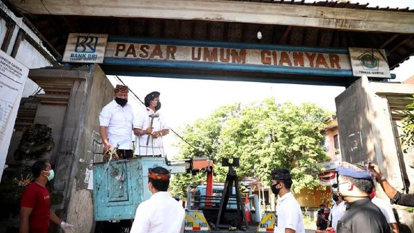 Proyek Revitalisasi Pasar di Bali Terapkan Protokol COVID-19