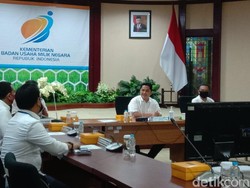 Dikunjungi DPR, Erick Thohir: 100% BUMN Siap New Normal