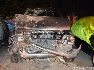 Begini Kondisi Mobil Kapolsek yang Tabrak Rumah-Tewaskan 2 Orang