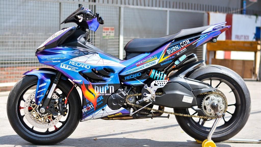 Wujud Yamaha MX King Dimodifikasi Pakai Komponen Ducati