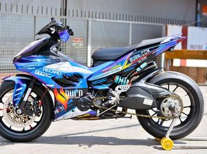 Wujud Yamaha MX King Dimodifikasi Pakai Komponen Ducati