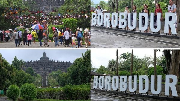 Potret Borobudur Sebelum dan Sesudah Terdampak Pandemi Corona