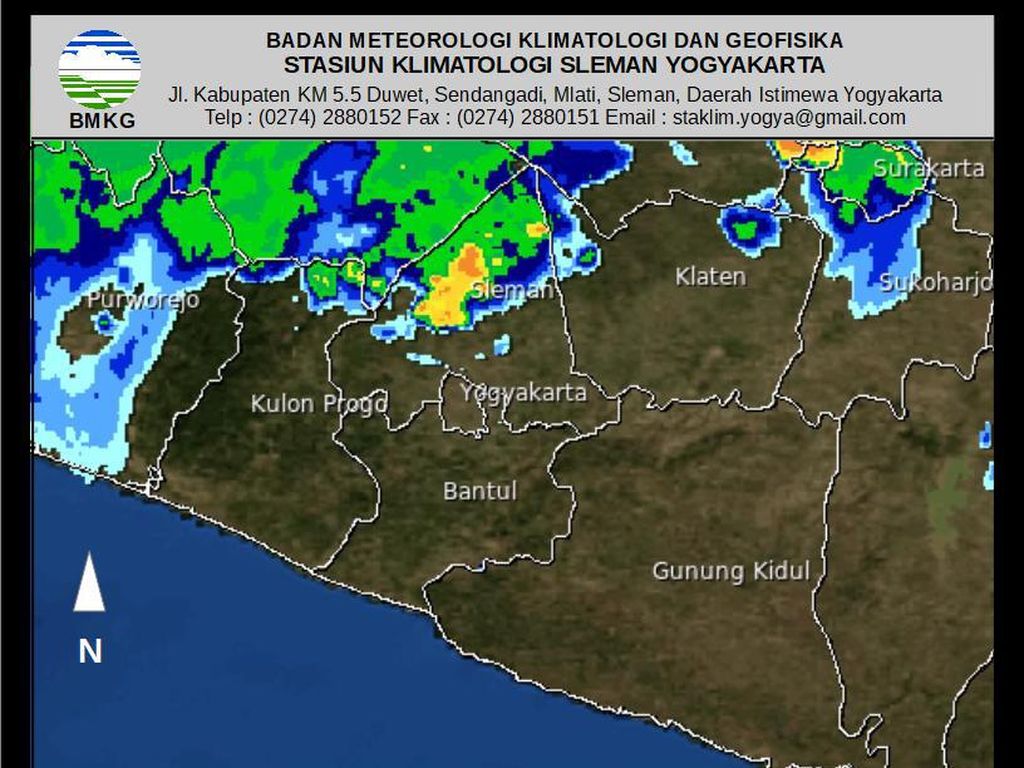 Peringatan Dini BMKG: Potensi Hujan Lebat dan Petir Melanda Sleman Peringatan Dini BMKG: Potensi Hujan Lebat dan Petir Melanda Sleman