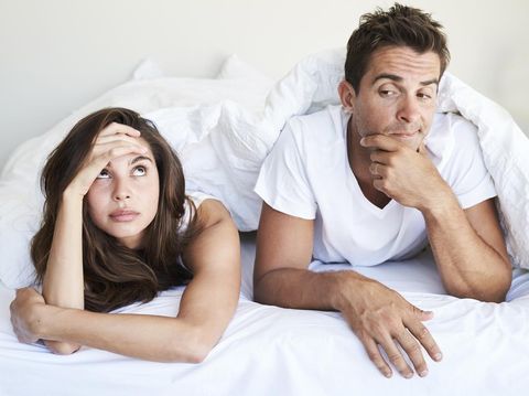 Couple having problems in bedroom