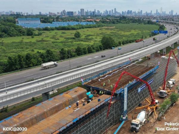 Terkini! Penampakan Proyek Kereta Cepat di Kawasan Halim