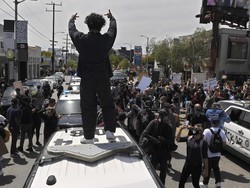 Aksi Solidaritas Kematian George Floyd di Belanda