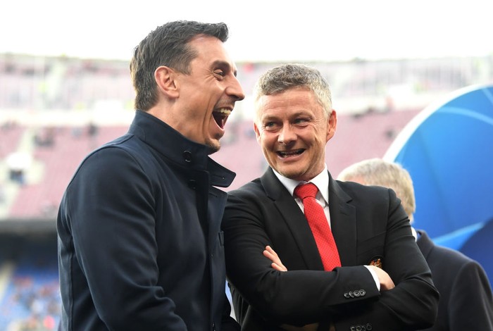 Ole Gunnar Solskjaer dan Gary Neville