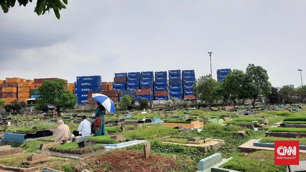 Lokasi TPU Tanah Semper yang masih aman dari genangan air. (