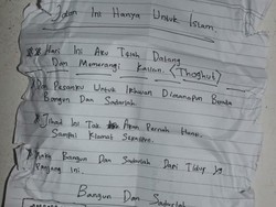 Polisi Temukan Surat Ancaman dari Terduga Teroris Penyerang Polsek, Ini Isinya
