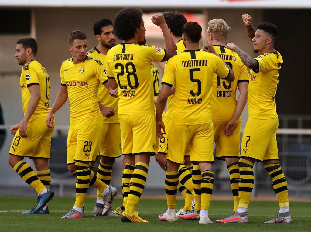 Hasil Liga Jerman: Jadon Sancho Hat-trick, Dortmund Bantai Paderborn 6-1