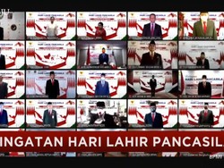 Para Kepala Daerah Juga Hadiri Peringatan Hari Lahir Pancasila Secara Virtual