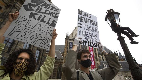 Demo Kematian George Floyd Juga Digelar di Amsterdam