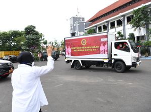 Ribuan Masker untuk Pencegahan COVID-19 di Surabaya