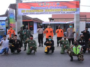 Forkopimda Madiun Libatkan Pesilat untuk Tekan Corona di Kampung Tangguh