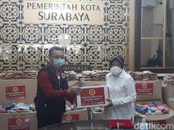 Selain Mobil PCR, Surabaya Juga Dapat Bantuan 120.000 Masker dari BIN