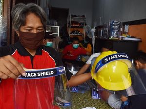 Geliat Industri Pelindung Wajah Rumahan di Saat Pandemi