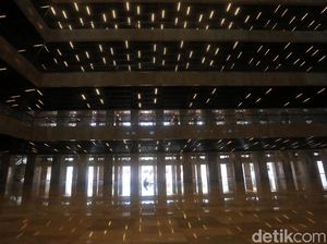 Masjid Istiqlal Direnovasi, Begini Teknologi Pencahayaan di Dalamnya