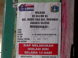 Sempat Mudik, 15 Warga Duren Tiga Jaksel Isolasi Mandiri-Rumah Ditempeli Stiker