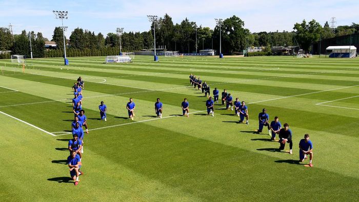 Chelsea Aksi solidaritas penggawa Chelsea untuk kematian George Floyd