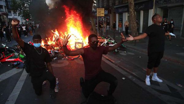 Menjalar ke Paris, Unjuk Rasa Dukung George Floyd Berujung Rusuh